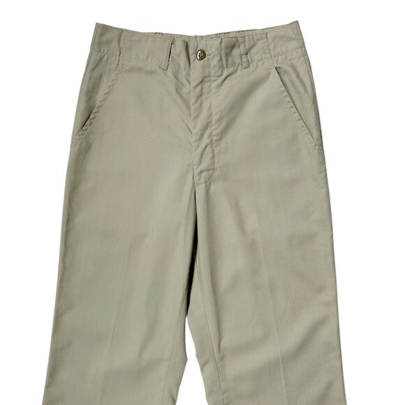 80s vintage highwaisted military pants army trousers tropical tan straightleg. - Picture 3 of 6